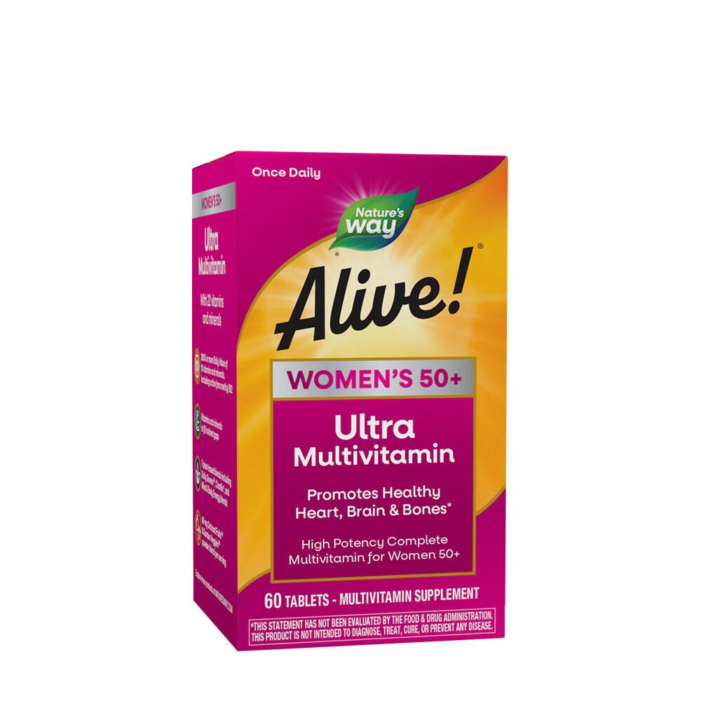 Natures Way Alive!® Multivitamínico Ultra para Mulheres com mais de 50 anos (60 comprimidos) - Viking Supplements
