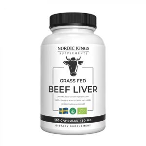 Nordic Kings 100% Grass-Fed Organic Beef Liver – 180 Capsules - Viking Supplements