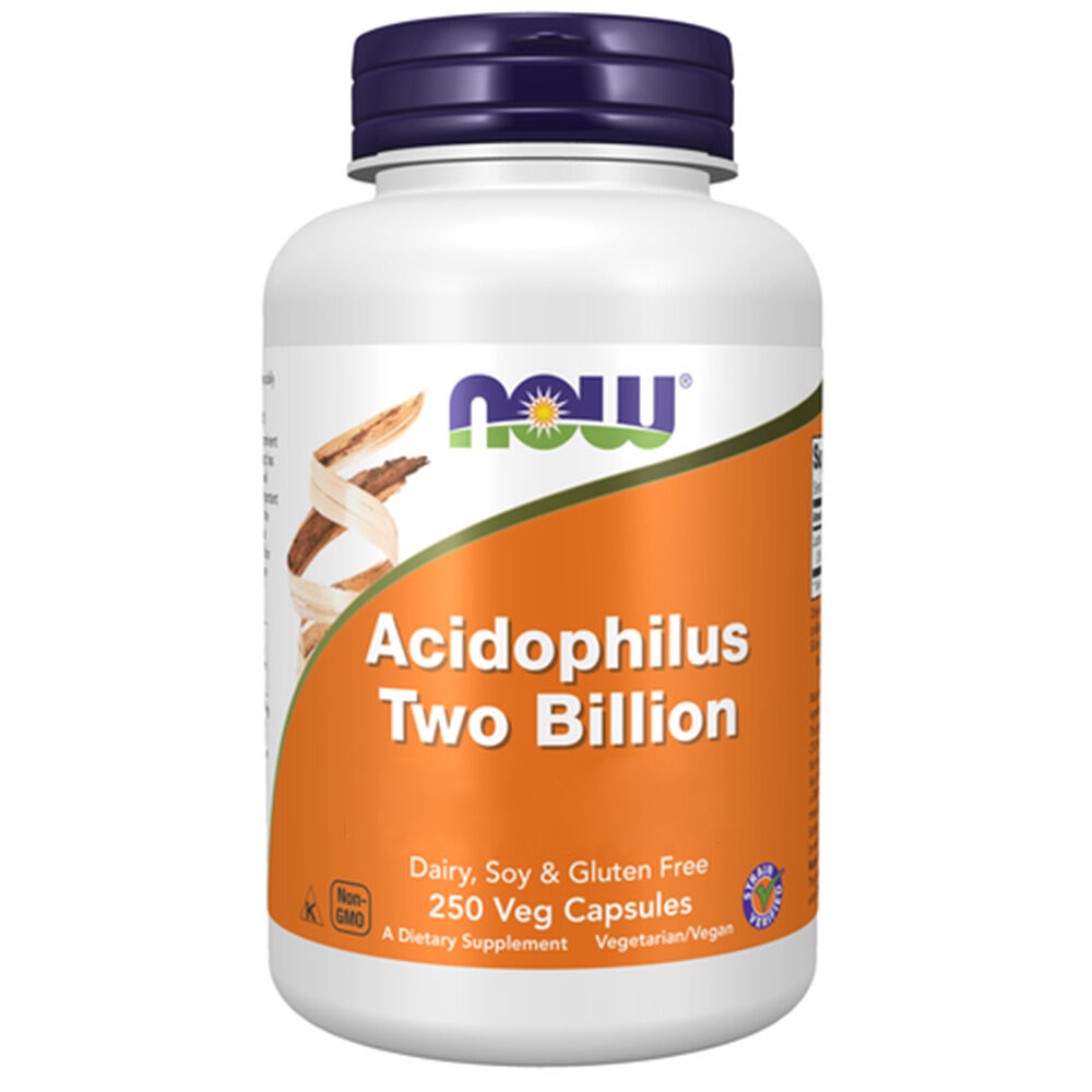 Now Foods Acidophilus Two Billion, 250 vegetabilske kapsler