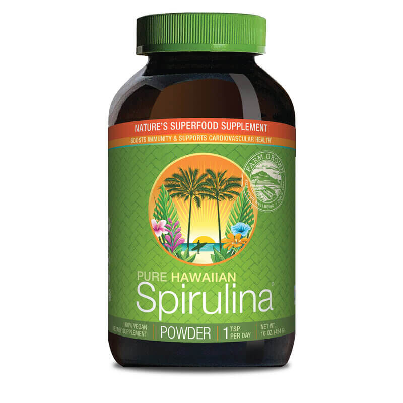 Spirulina Nutrex do Havai - 100% em pó vegan, 454 g - Viking Supplements