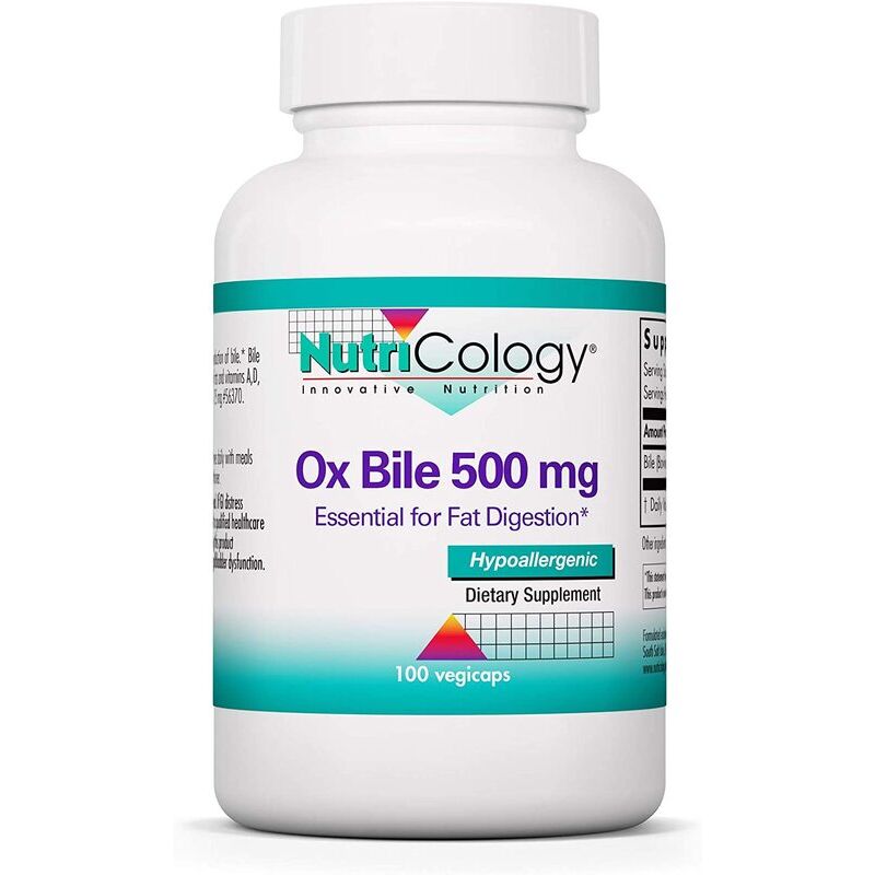 Nutricology - Oksegalde 500 mg, 100 vegetabilske kapsler