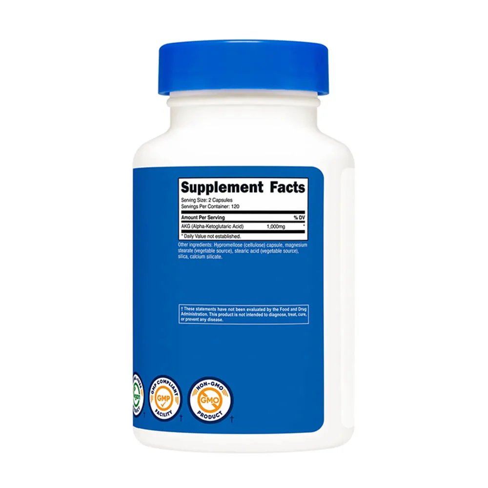 Nutricost AKG 1000 mg (240 Capsules) - Image 2