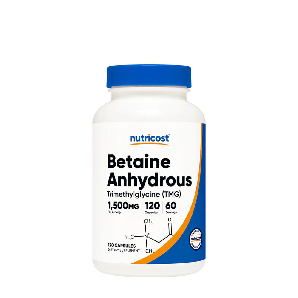 Nutricost Betaine Anhydrous (TMG) Capsules (120 Capsules) - Viking Supplements