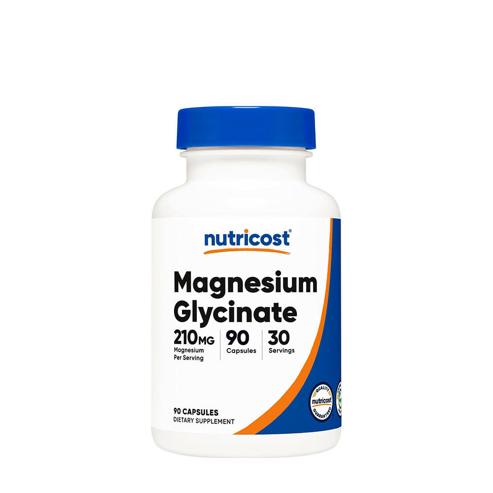 Nutricost Glicinato de Magnésio 210 mg (90 cápsulas) - Viking Supplements