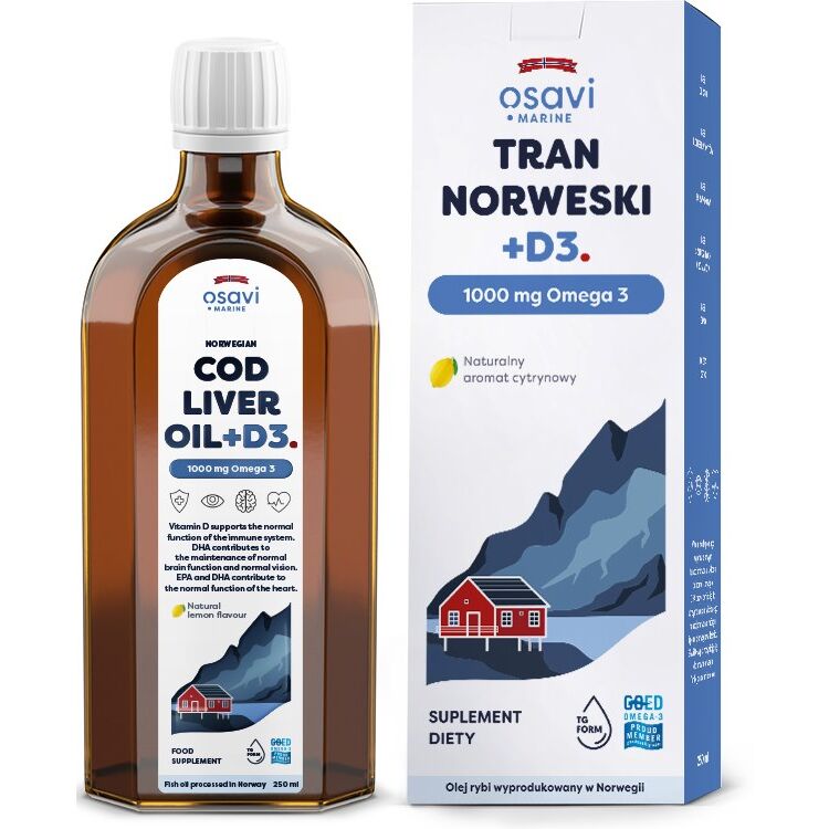 OSAVI Norwegian Cod Liver Oil +D3