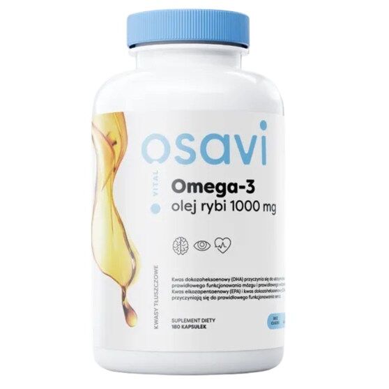 OSAVI Omega-3 Fish Oil Molecularly Distilled 1000 mg lemon flavour (180 softgels) - Viking Supplements