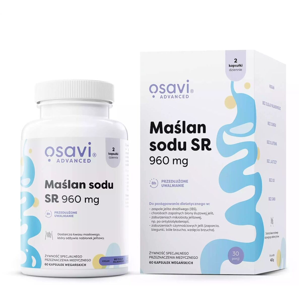 OSAVI Butirato de sódio (60 cápsulas) - Viking Supplements