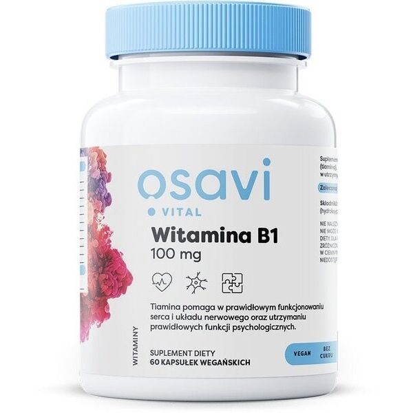 Osavi - Vitamin B1 100 mg, 60 kapsler