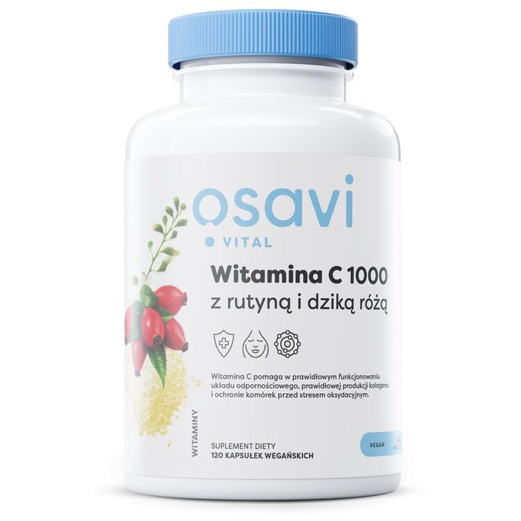 OSAVI C-vitamin 1000 med rutin og hyben (120 vcaps) billede