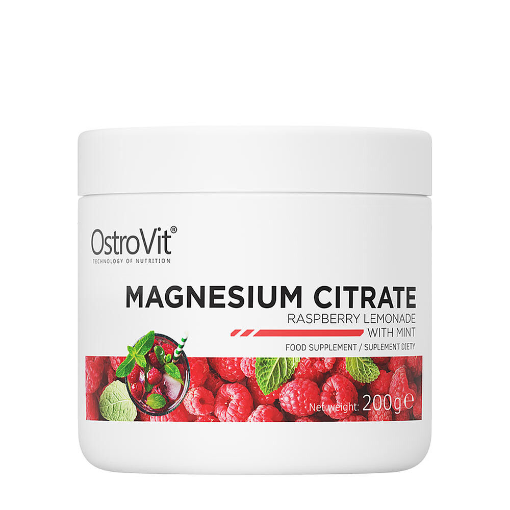 Ostrovit Citrato de Magnésio - limonada de framboesa com hortelã (200 g) - Viking Supplements