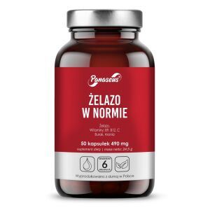 PANASEUS Ferro dentro dos valores normais (50 cápsulas) - Viking Supplements