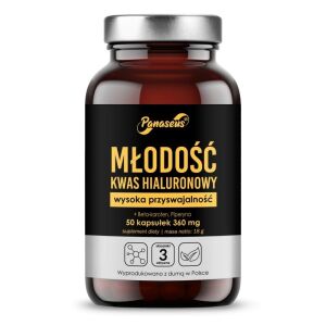 PANASEUS Ácido Hialurónico para Jovens (50 cápsulas) - Viking Supplements