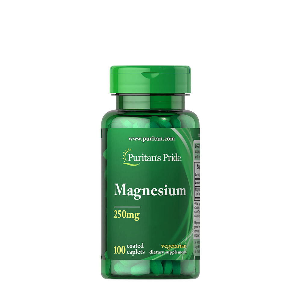 Puritan's Pride Magnésio 250 mg (100 comprimidos) - Viking Supplements