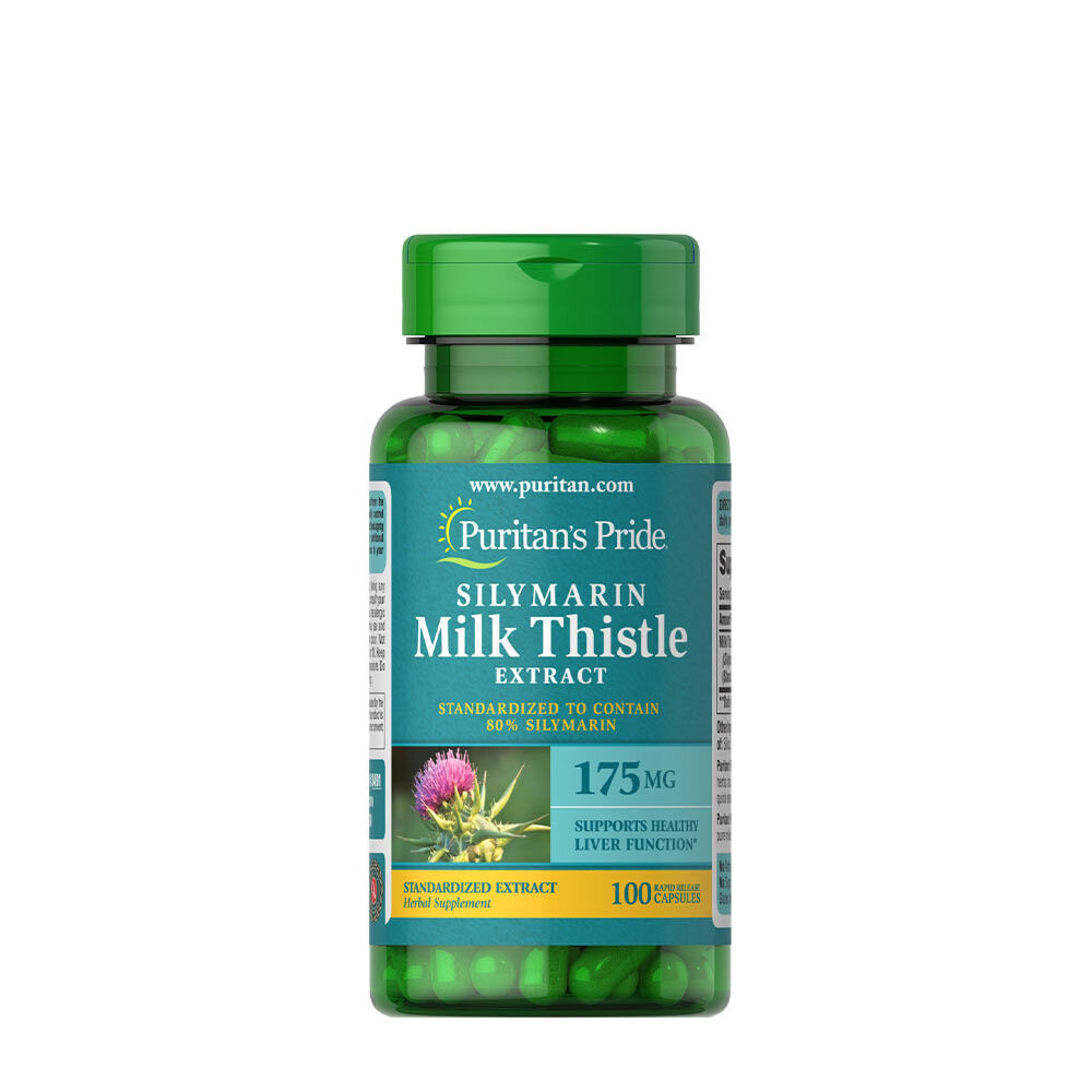 Puritan's Pride Cardo-marinho padronizado 175 mg (silimarina) (100 cápsulas) - Viking Supplements