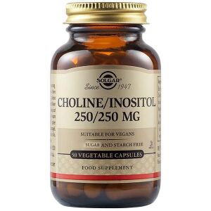 SOLGAR Colina/Inositol 250 mg (50 cápsulas) - Viking Supplements
