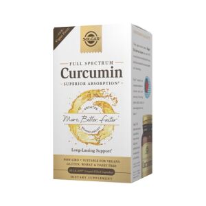 SOLGAR Curcumina de Espectro Completo, Forma Vegana (60 cápsulas) - Viking Supplements