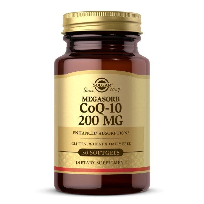 Solgar - Megasorb CoQ10 200 mg, 30 kapsler