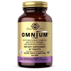 SOLGAR Omnium - Fórmula multivitamínica e mineral com complexo de fitonutrientes (90 comprimidos) - Viking Supplements