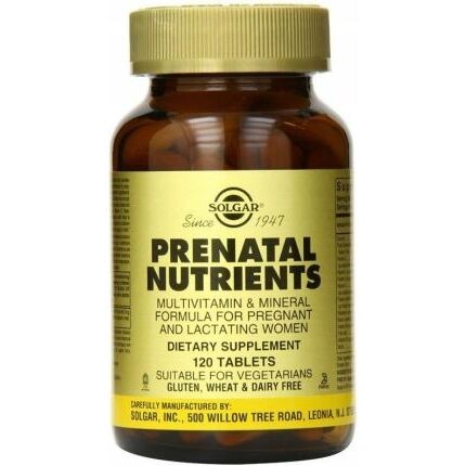 SOLGAR Nutriens Pré-natal (120 comprimidos) - Viking Supplements