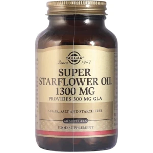 SOLGAR Super Starflower Oil 1300 mg - Óleo de prunela (60 cáps.) - Viking Supplements
