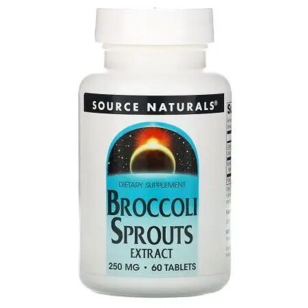 SOURCE NATURALS Broccolispireekstrakt, 250 mg (60 tabletter)