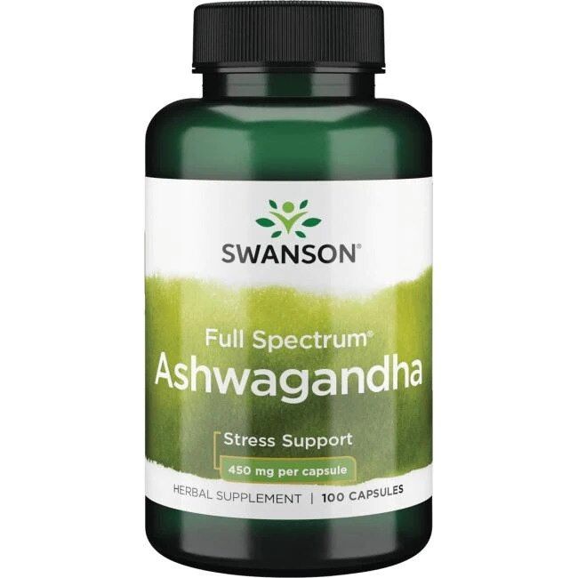 SWANSON Ashwagandha 450 mg, 100 cápsulas - Viking Supplements