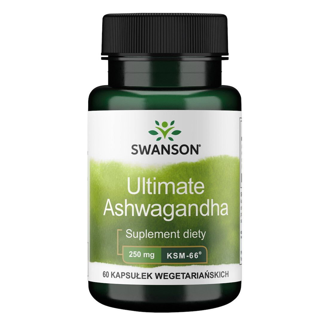 SWANSON Ashwagandha KSM-66 250 mg 60 kapsler