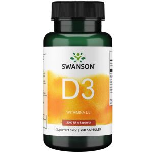 SWANSON Witamina D-3 2000IU 250kaps - Viking Supplements