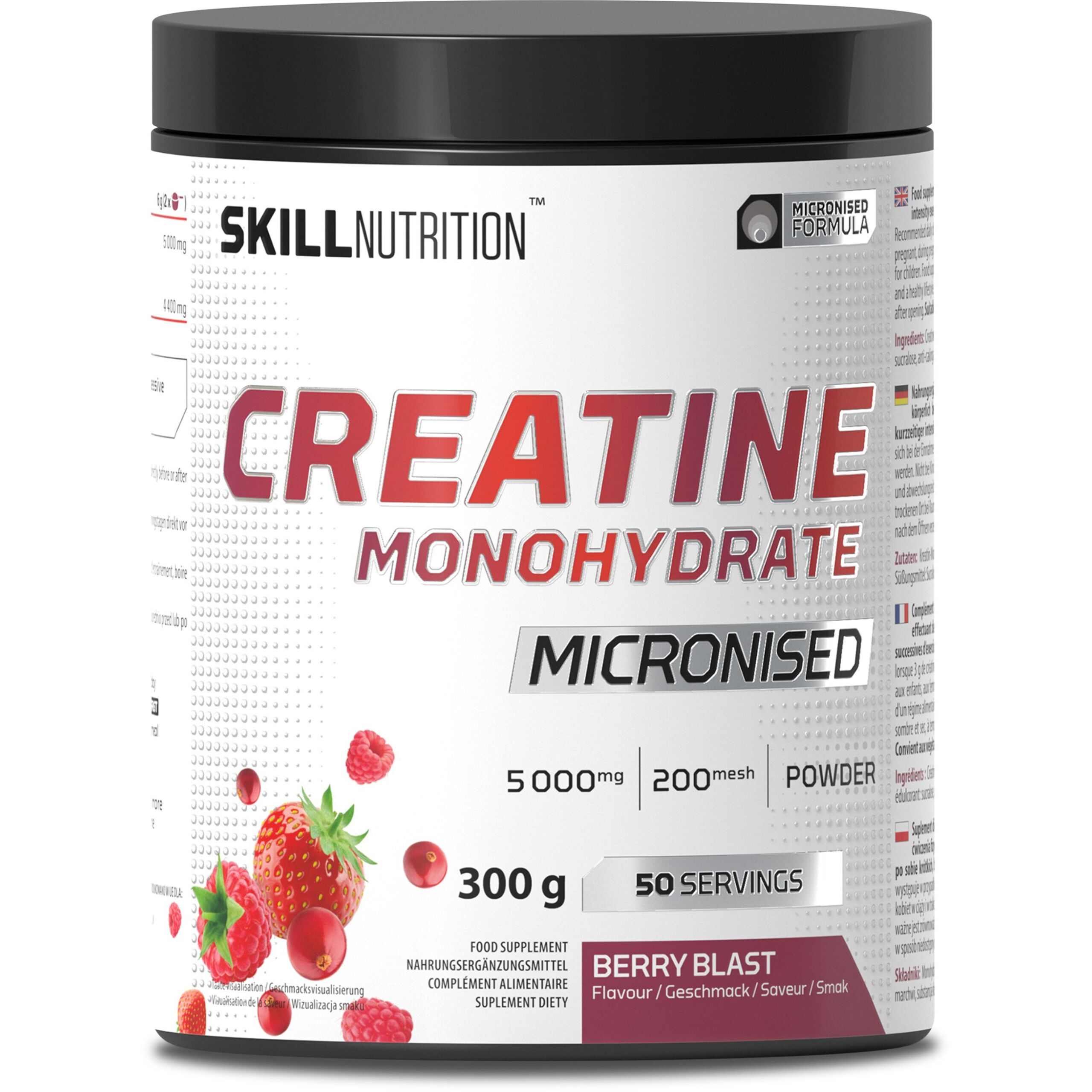 Skill Nutrition - Monohidrato de creatina micronizado com sabor