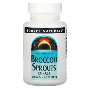 Extrato de rebentos de brócolos da Source Naturals, 250 mg, 60 comprimidos - Viking Supplements