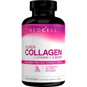 Super Colagénio + Vitamina C e Biotina - 90 comprimidos - Viking Supplements