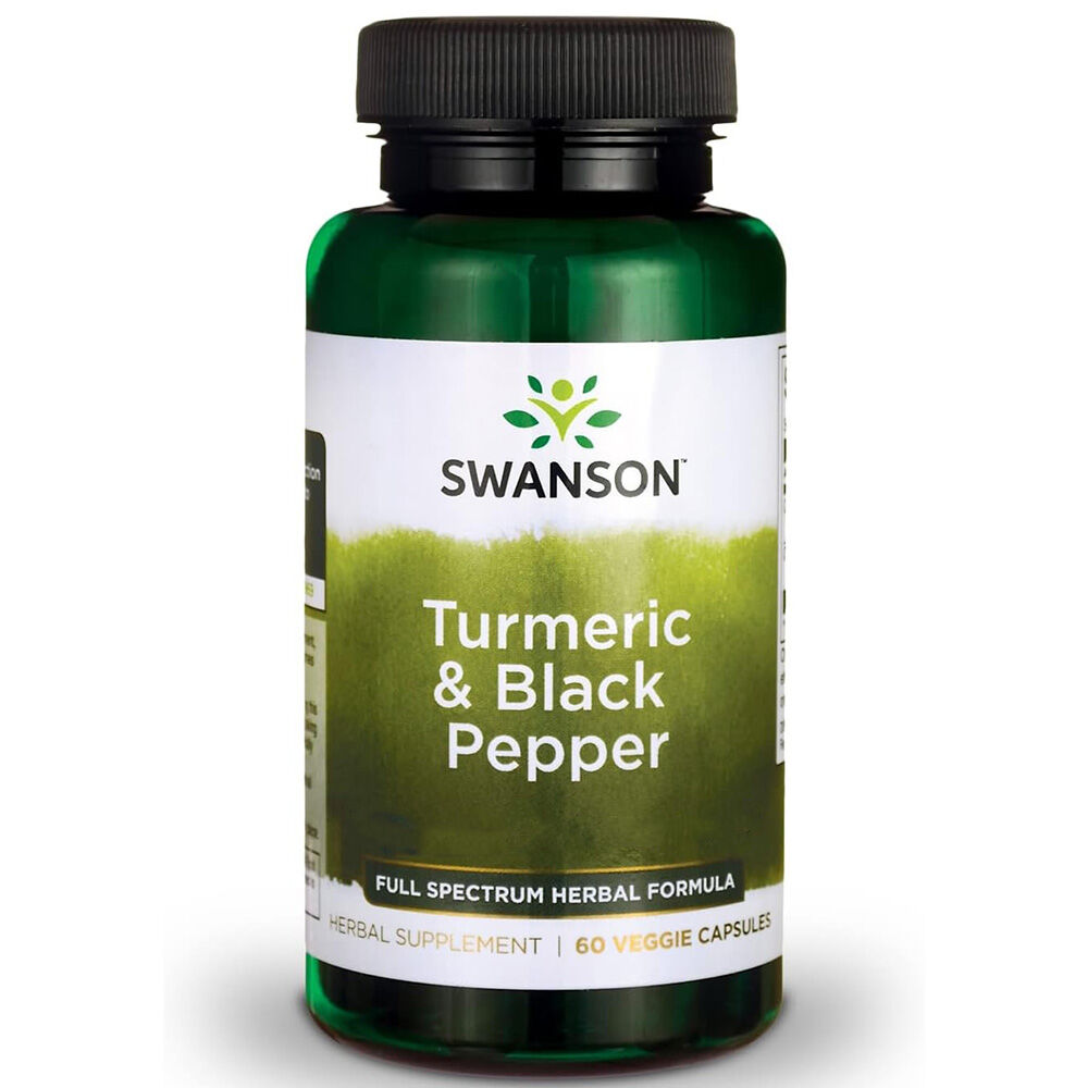 Swanson Curcumina e Berberina com Pimenta Preta, 60 cápsulas - Viking Supplements