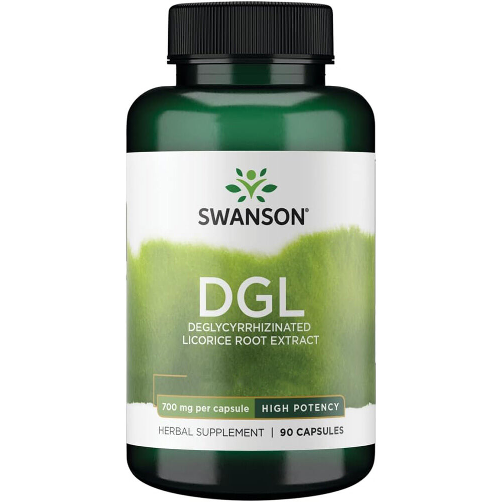 Swanson DGL Alta Potência 700 mg, 90 cápsulas - Viking Supplements