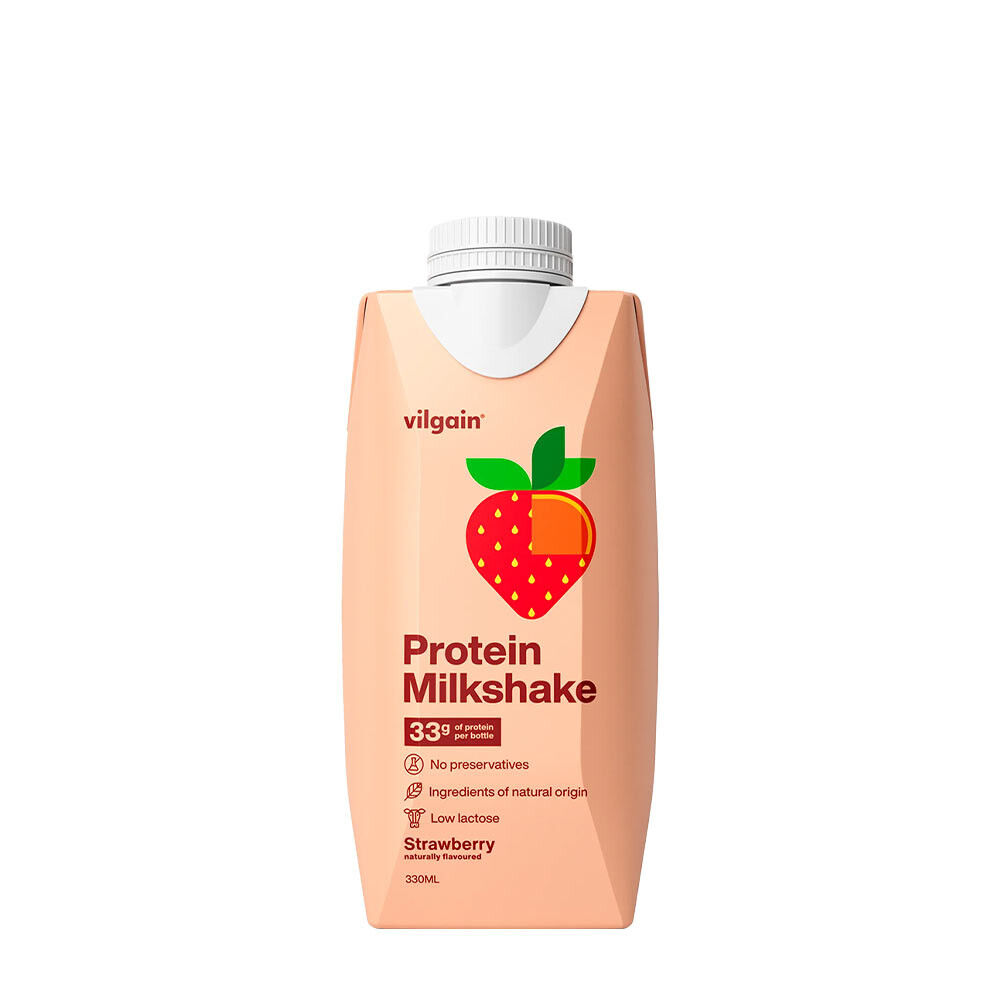 Batido de Proteínas Vilgain de Morango (330 ml) - Viking Supplements