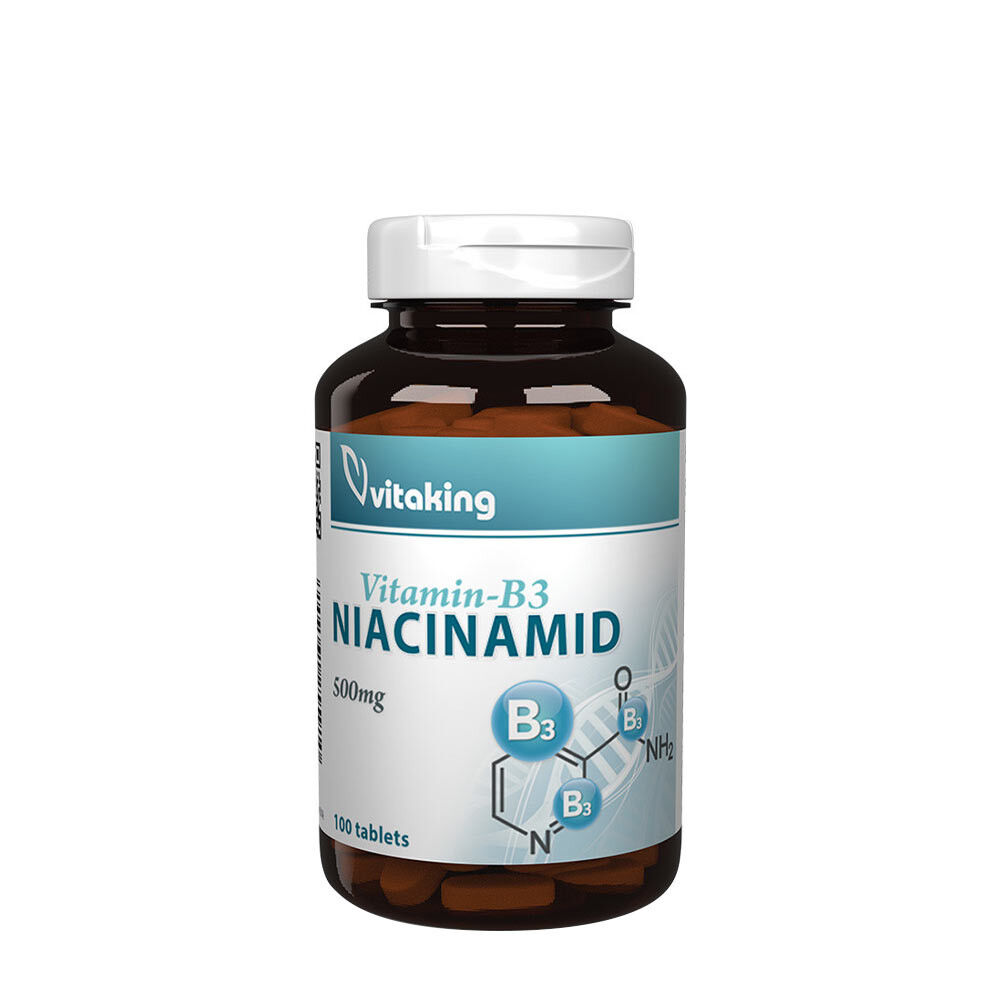 Vitaking B3 Niacinamida 500 mg (100 comprimidos) - Viking Supplements