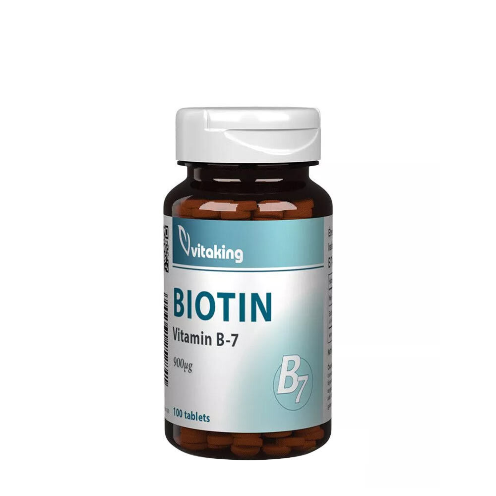 Vitaking B7 Biotina 900 mcg (100 comprimidos) - Viking Supplements