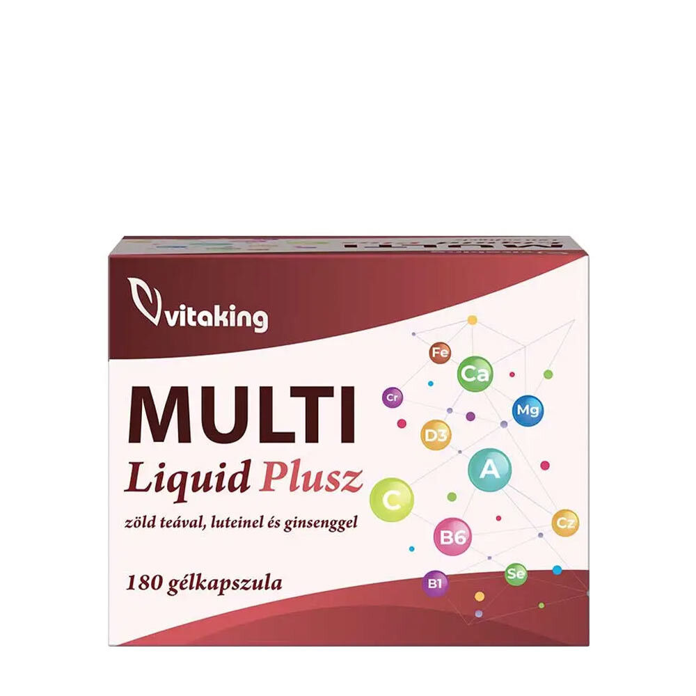 Vitaking Multi Liquid Plusz Multivitamínico (180 cápsulas moles) - Viking Supplements