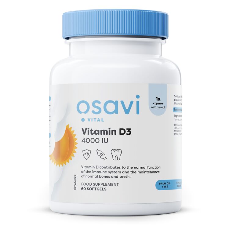 Osavi - Vitamin D3, 4000IU - 60 softgels