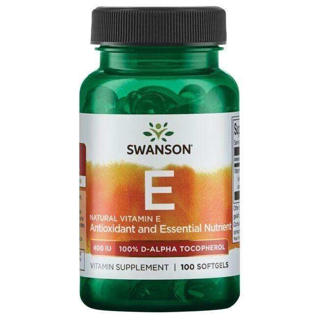 Swanson - Naturlig Vitamin E 400 IU, 100 softgels