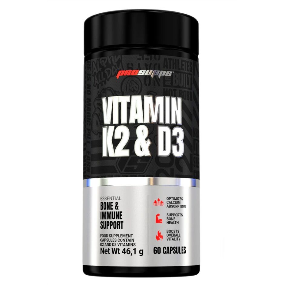 Vitamina K2 e D3 - 60 cápsulas - Viking Supplements