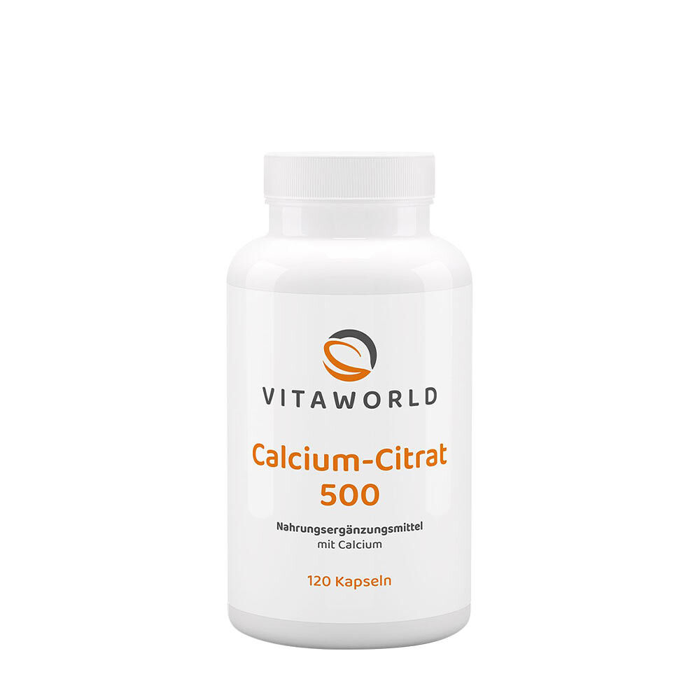 Vitaworld Citrato de Cálcio 500 (120 cápsulas) - Viking Supplements