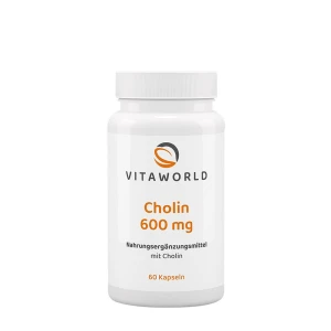 Vitaworld Colina 600 mg (60 cápsulas) - Viking Supplements