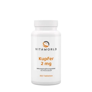 Vitaworld Cobre 2 mg (365 comprimidos) - Viking Supplements