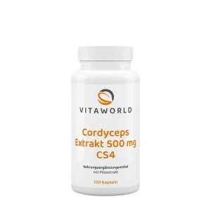Vitaworld Extrato de Cordyceps 500 mg CS4 (100 cápsulas) - Viking Supplements