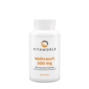 Vitaworld Incenso 500 mg (120 cápsulas) - Viking Supplements