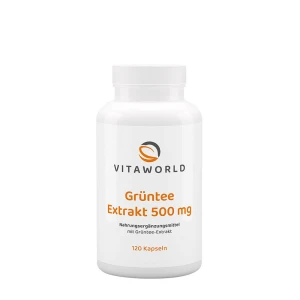 Vitaworld Extrato de Chá Verde 500 mg (120 cápsulas) - Viking Supplements