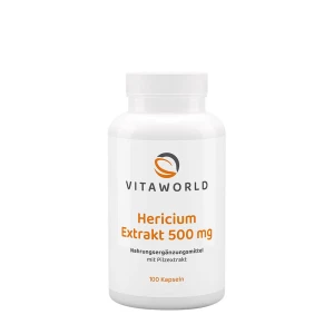 Vitaworld Extrato de Hericium 500 mg (100 cápsulas) - Viking Supplements
