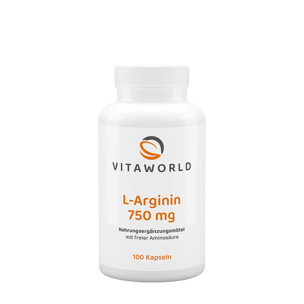 Vitaworld L-arginina 750 mg (100 cápsulas) - Viking Supplements