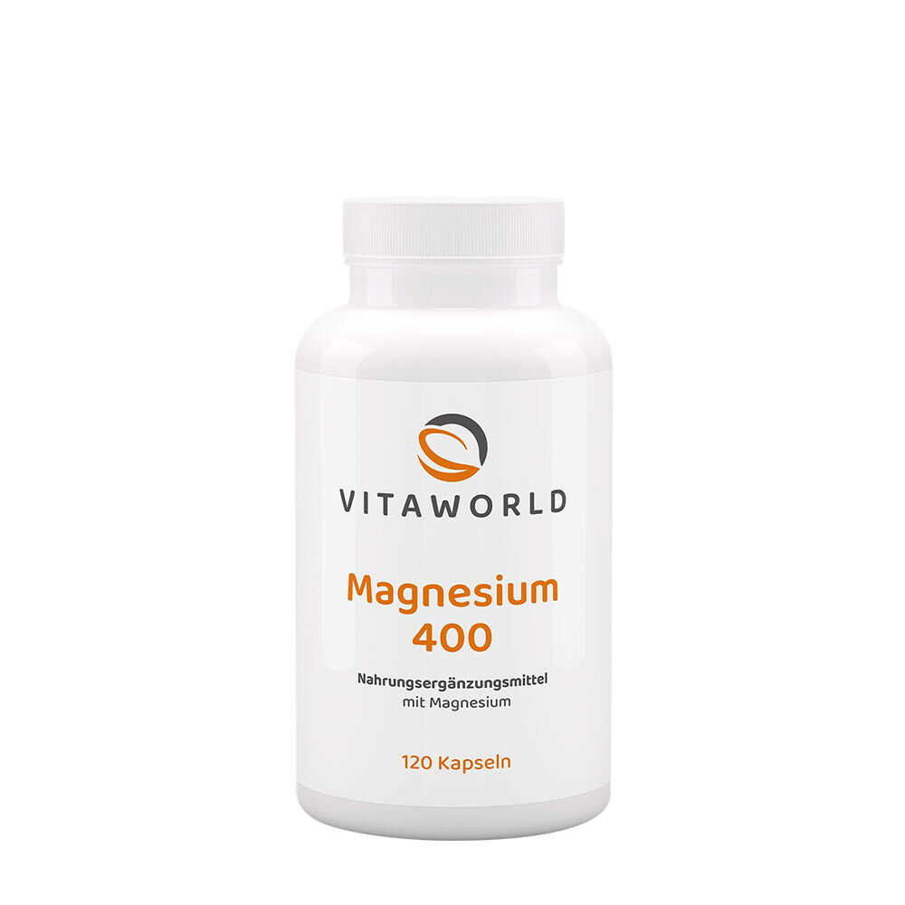 Vitaworld Magnésio 400 (120 cápsulas) - Viking Supplements