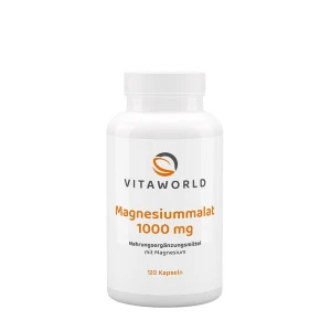 Vitaworld Malato de Magnésio 1000 mg (120 cápsulas) - Viking Supplements